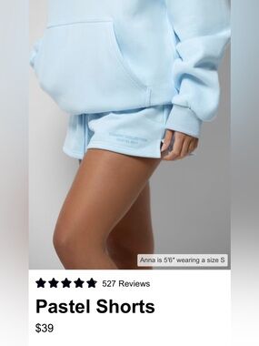 Comfort Collection Pastel Edit Shorts - Light Blue Women’s Shorts